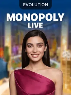 MONOPOLY Live by Evolution, live game show in the 1win lobby
